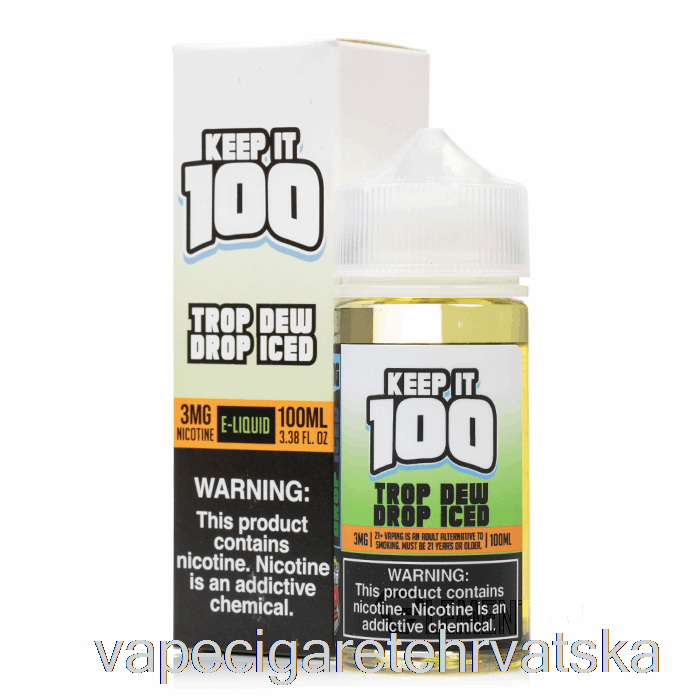 Vape Cigarete Iced Trop Kapljica Rose - Zadrži 100 - 100 Ml 3 Mg